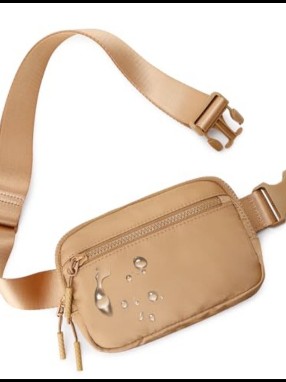 Fanny Pack Belt Bag Nylon Waterproof 4 Pockets Crossbody Adjustable Strap